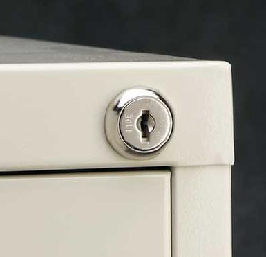 metal storage cabinet with lock